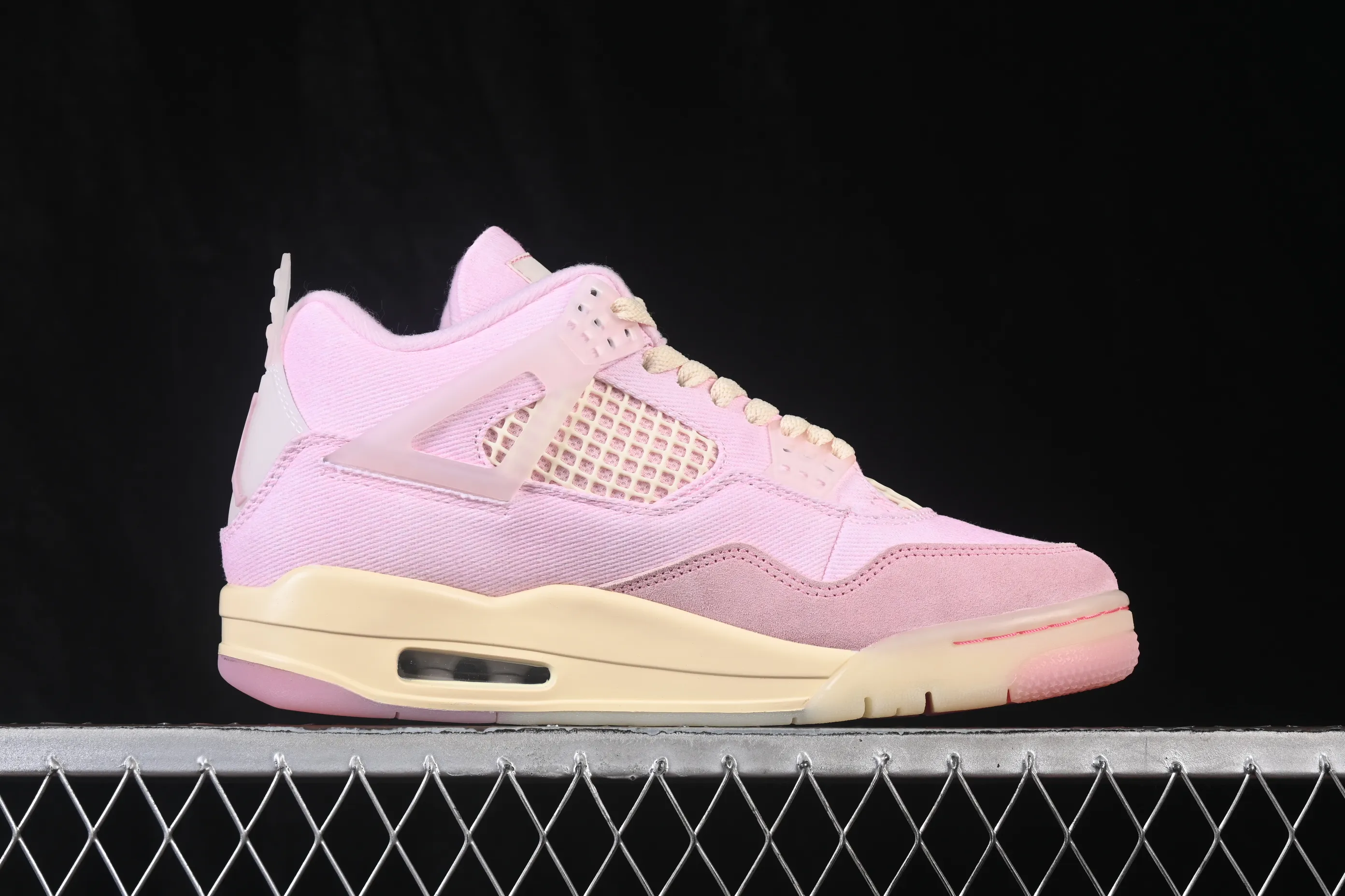 All categories Air Jordan Jordan series basketball shoes Air Jordan 4 TK version Air Jordan 4 Retro "Iced Carmine" AJ4 Jordan 4 denim ice plum powder replica basketball shoes IB6716-600